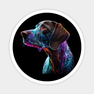 Neon German Shorthair Pointer Magnet